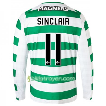 Billige Fotballdrakter Celtic FC Sinclair 11 Hjemmedraktsett 2018/19 Langermet